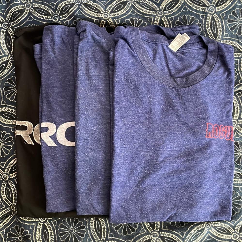 Lot of 4 Rogue International Fitness Shirts Medium